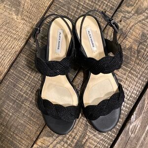Women’s black dress sandals Alex Marie size 6.5